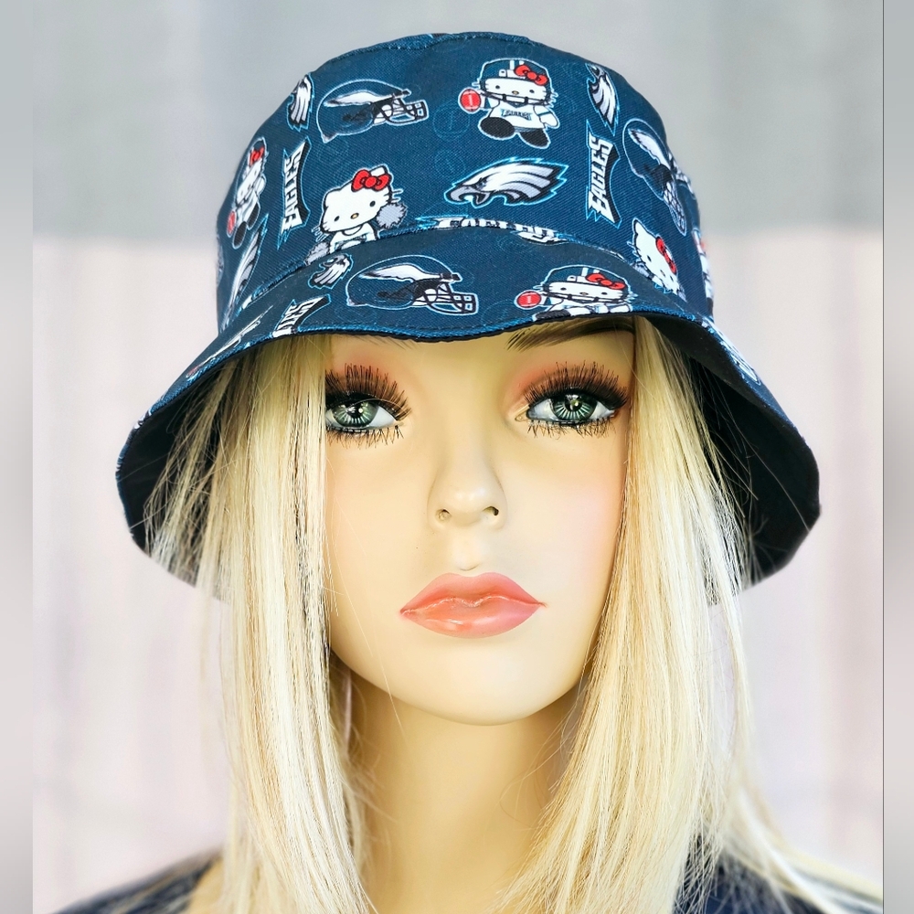 HELLO PHILADELPHIA EAGLES BUCKET CAP HAT